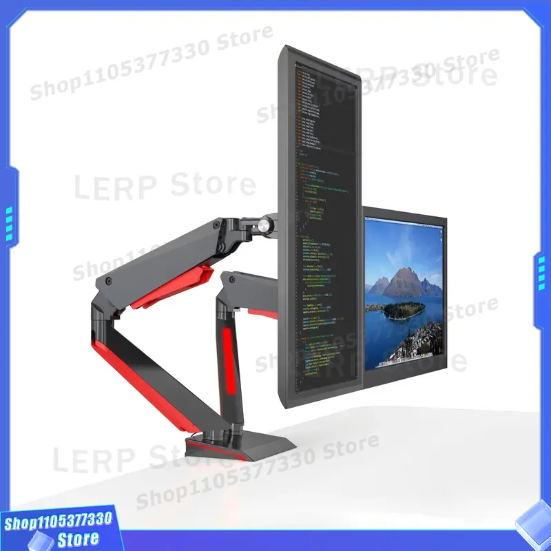 Desk Setup Dual Monitor - Soporte de Escritorio con Brazo Doble