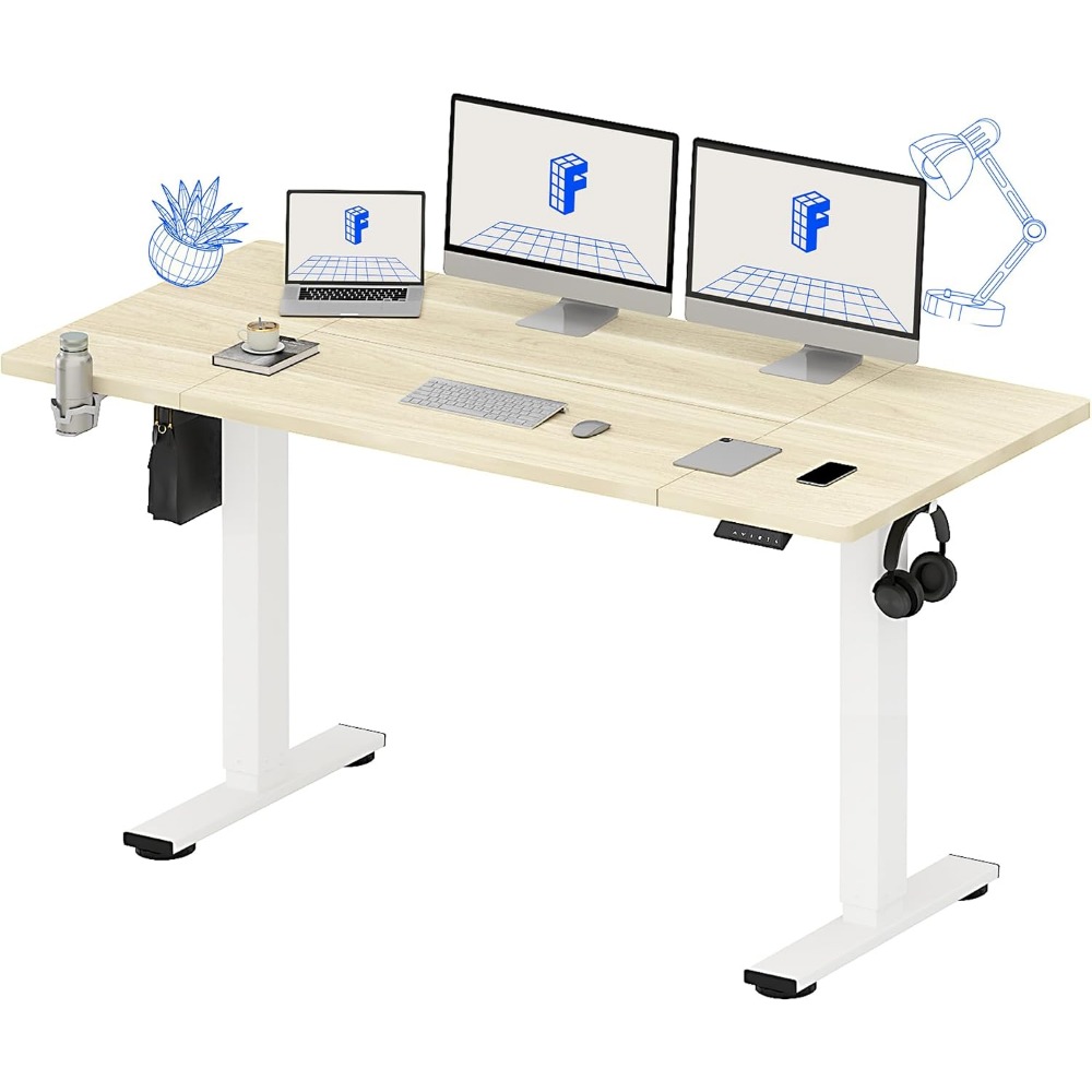 Desk Setup Workspace - FLEXISPOT Escritorio Eléctrico de Pie de