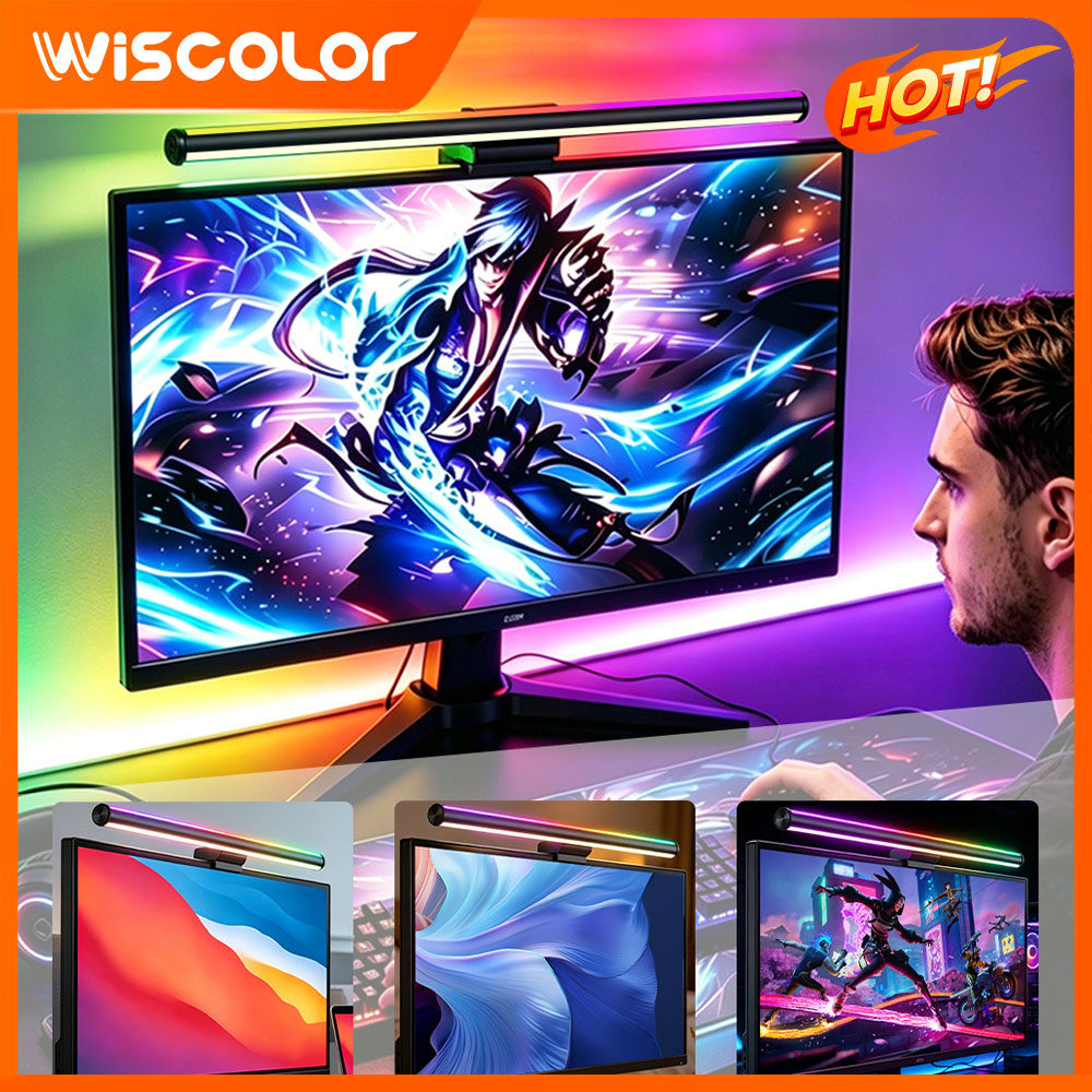 Desk Setup No Monitor - Barra de Luz LED para Monitor