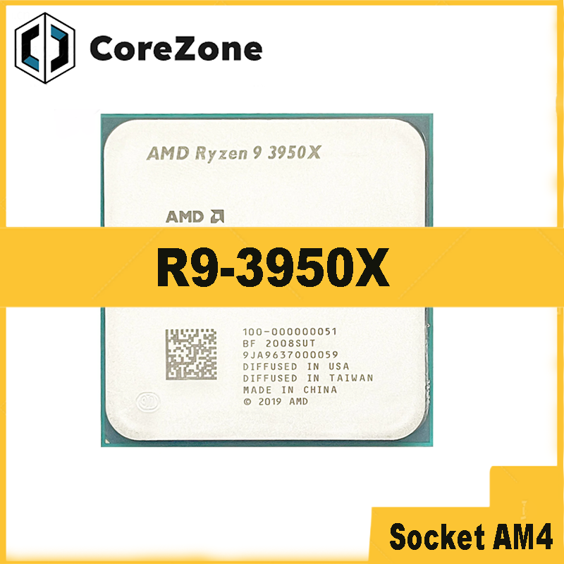 Amd Cpu Ryzen 9 - Procesador de CPU Ryzen 9 3950X