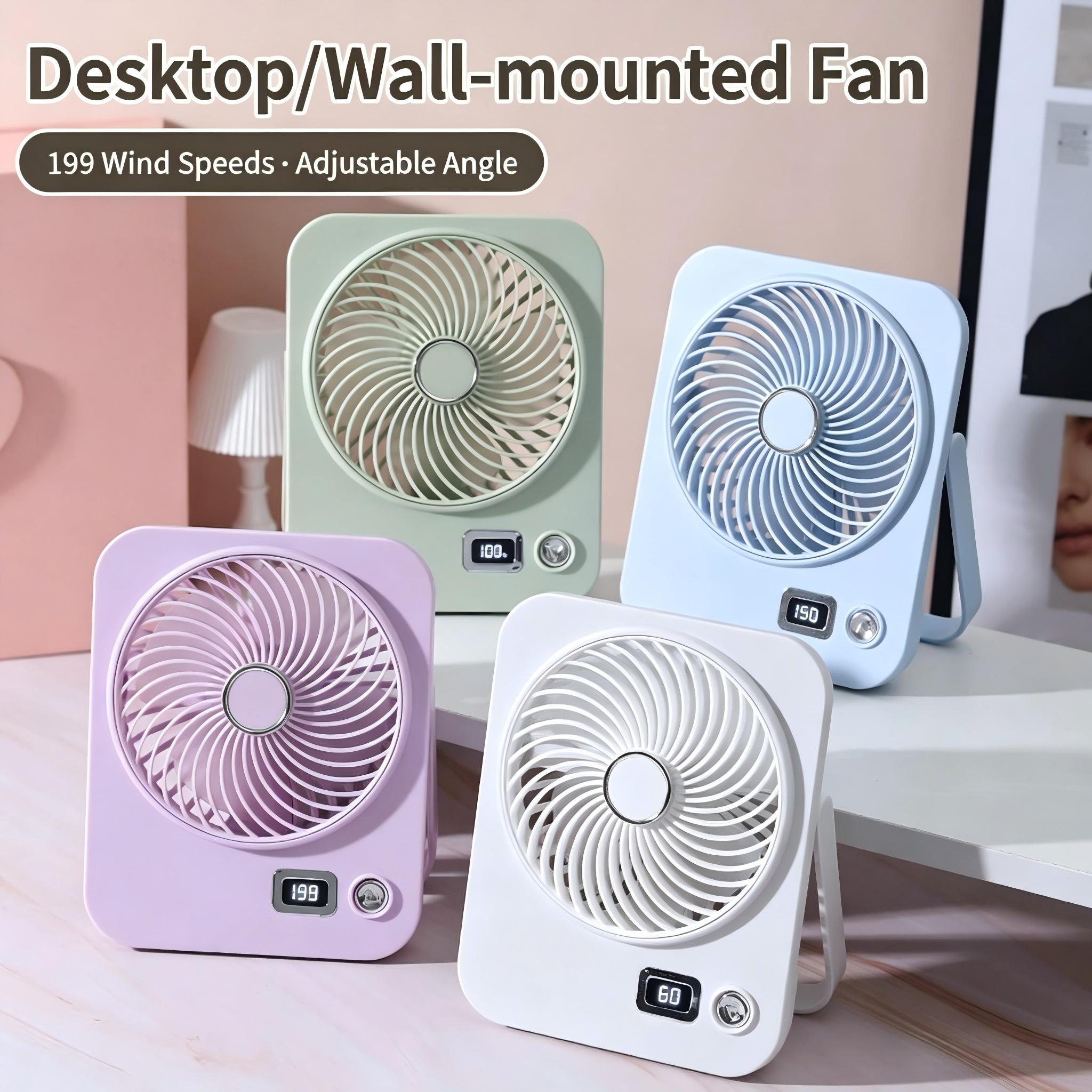 Desk Setup Essentials - Ventilador de Escritorio Pequeño, Ventiladores Personales