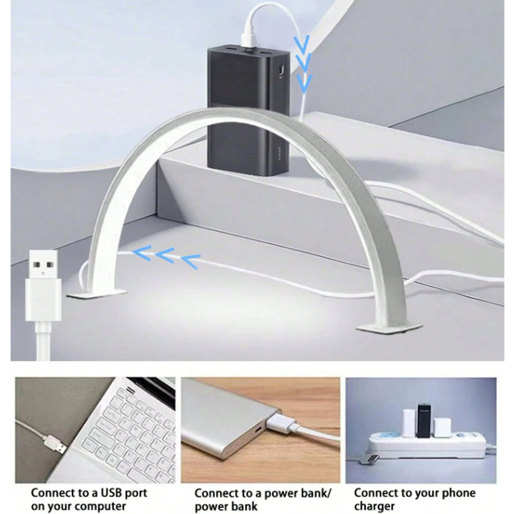 Desk Setup Desk - Lámpara de uñas LED USB 5V