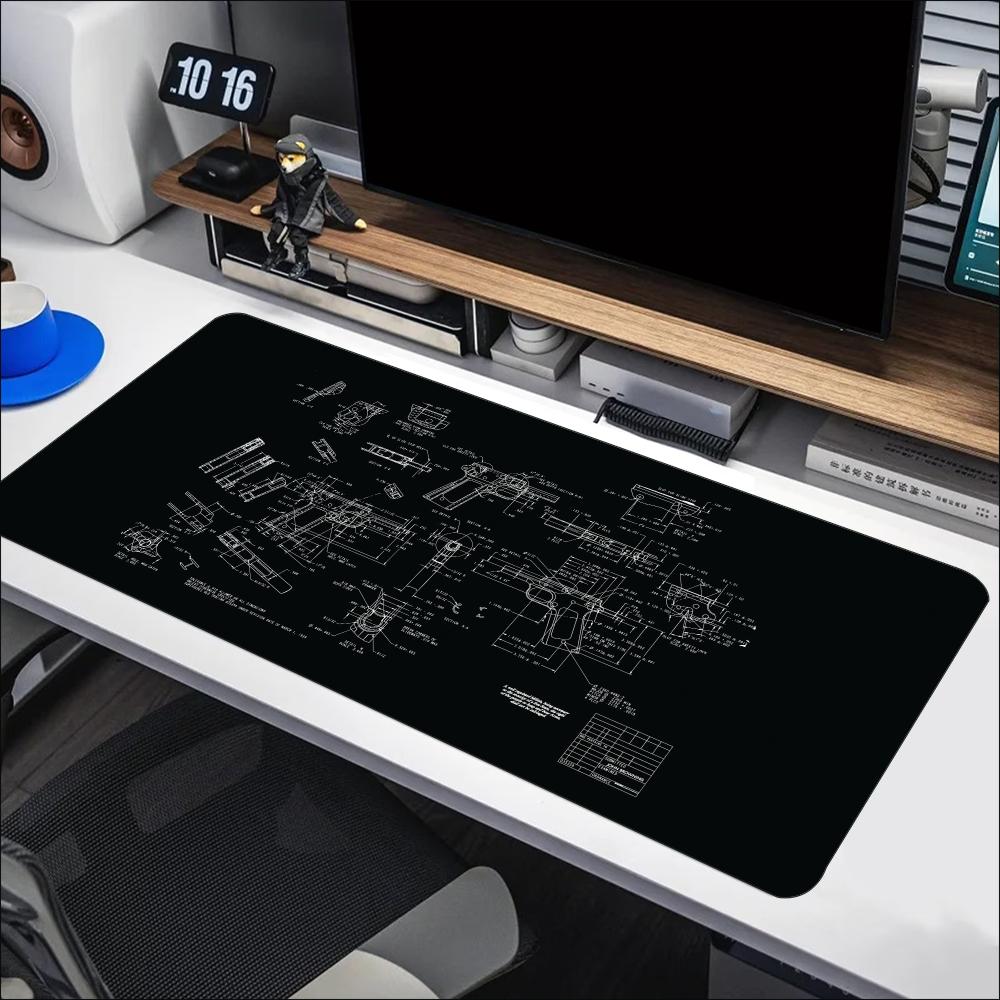 Desk Setup Workspace - Alfombrilla de Ratón Grande con Diseño