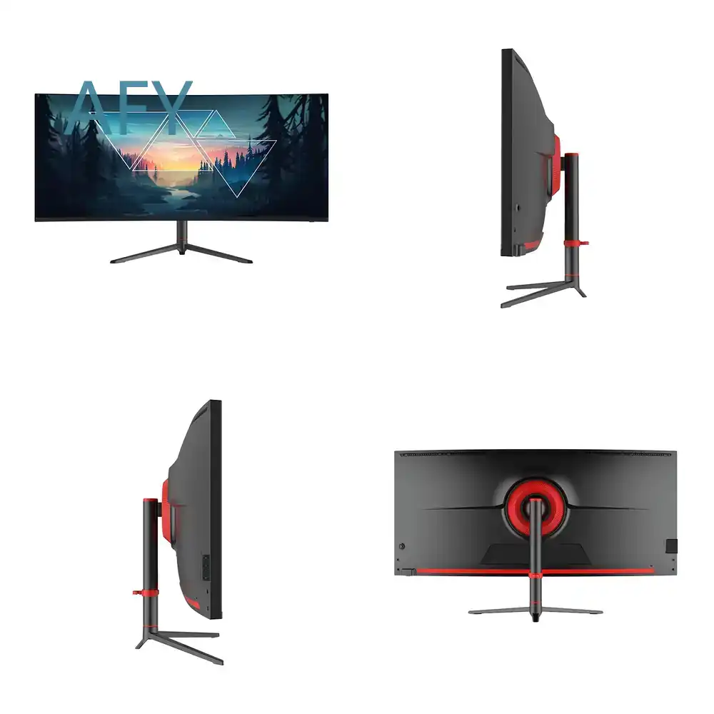 Desk Setup Dual Monitor - Monitor curvo para juegos Flashworth de