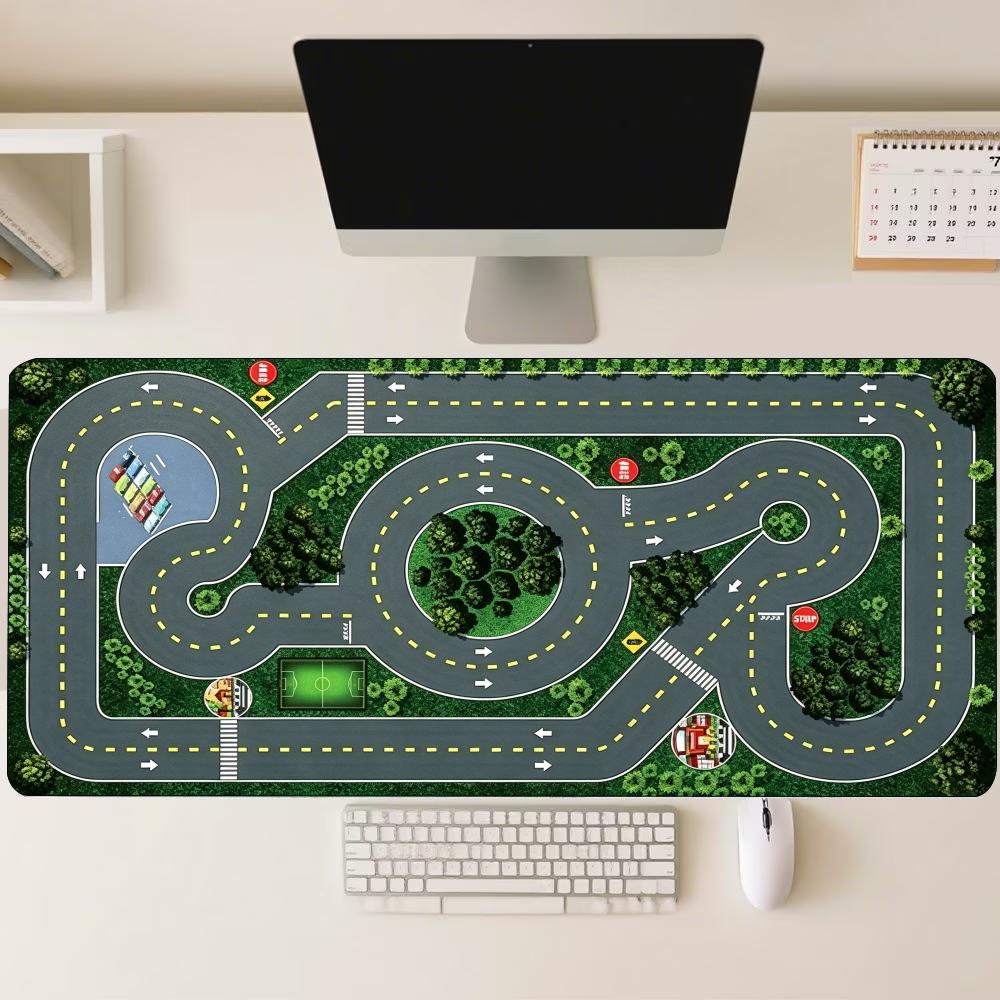 Desk Setup Workspace - Alfombrilla de ratón grande con patrón