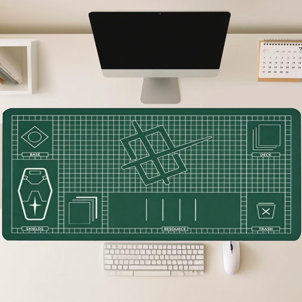 Desk Setup Workspace - Alfombrilla de ratón grande con patrón