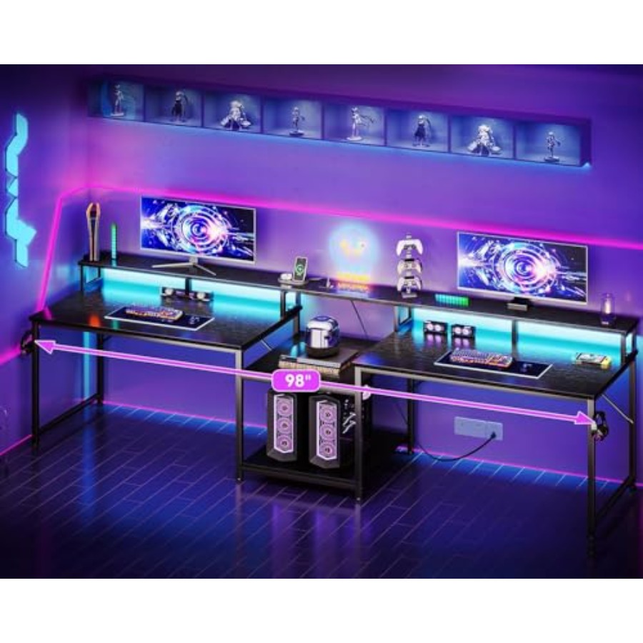 Escritorio para juegos, diseña - Desk Setup Dual Monitor reseña y precio
