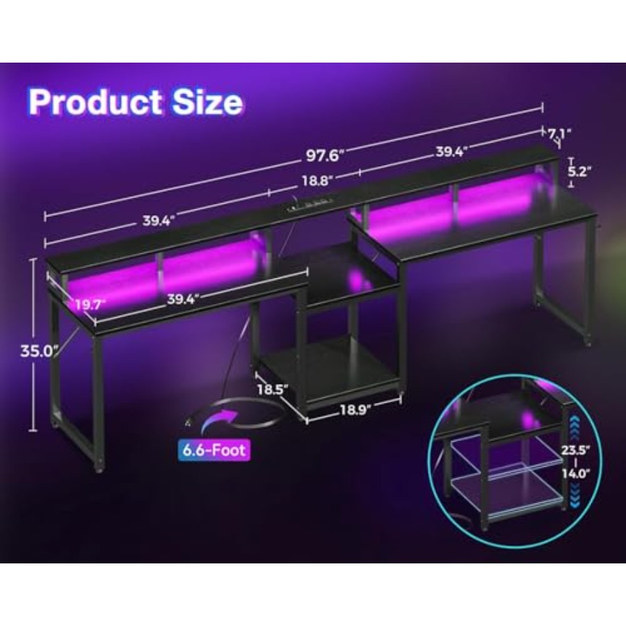 Escritorio para juegos, diseña - Desk Setup Dual Monitor reseña y precio