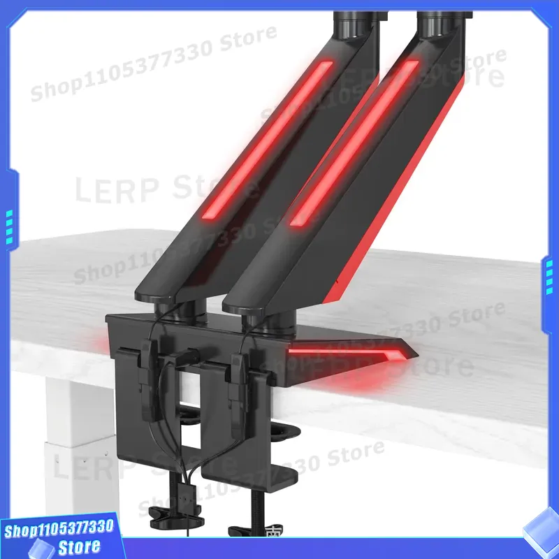 Soporte de Escritorio con Braz - Desk Setup Dual Monitor reseña y precio