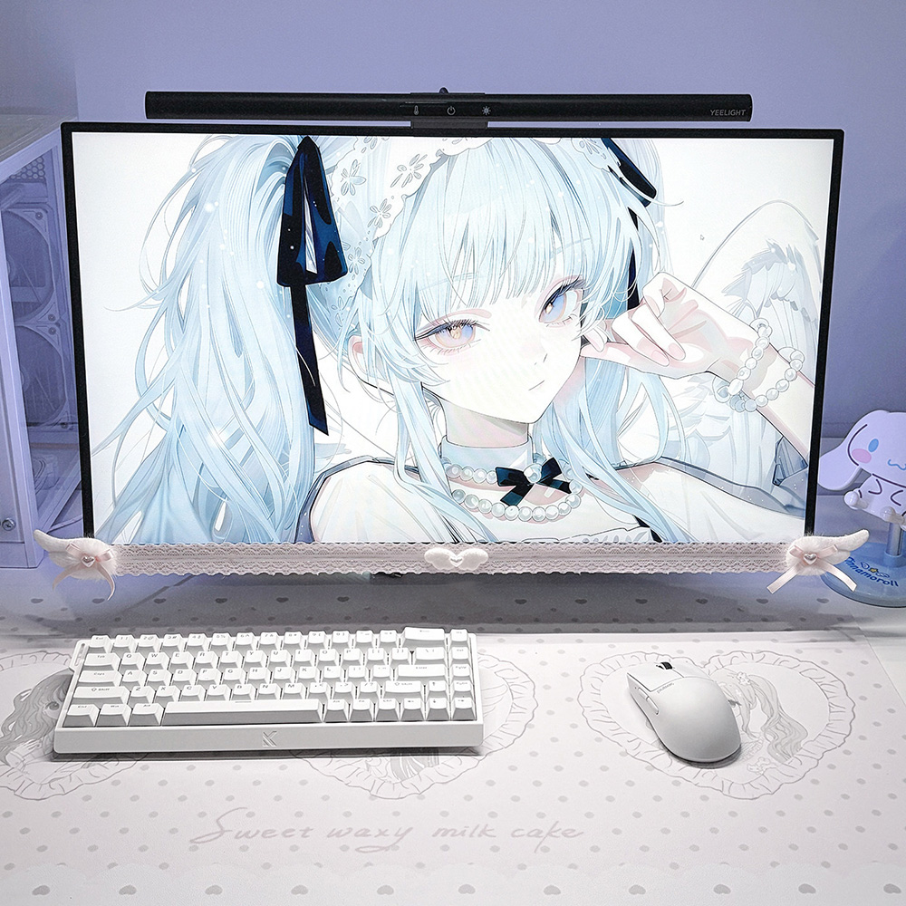 Nuevo Adorno de Encaje Blanco  - Desk Setup Computer reseña y precio