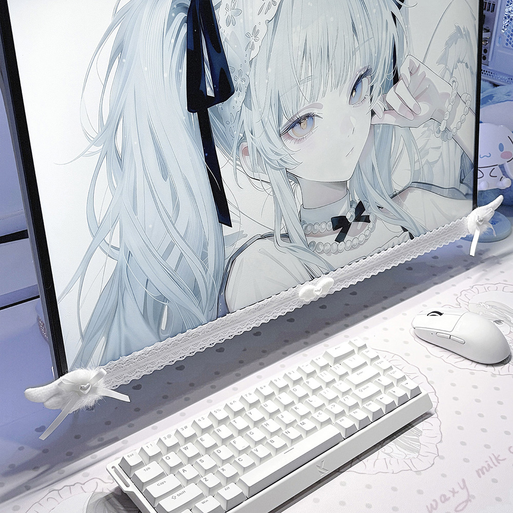 Nuevo Adorno de Encaje Blanco  - Desk Setup Computer reseña y precio