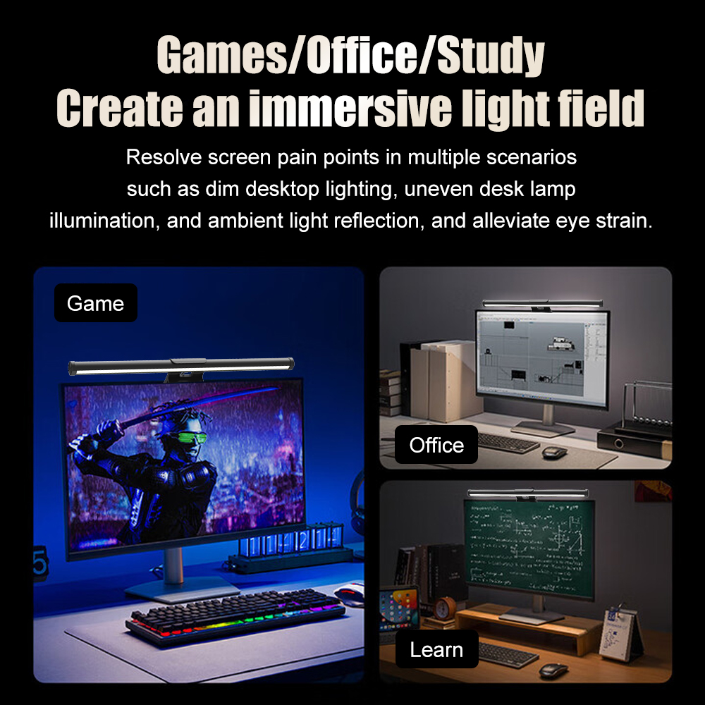 Barra de luz LED para monitor  - Desk Setup No Monitor reseña y precio