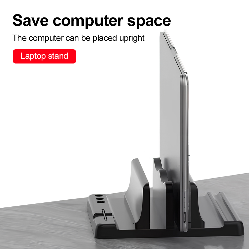 Soporte Vertical para Laptop,  - Desk Setup Essentials reseña y precio