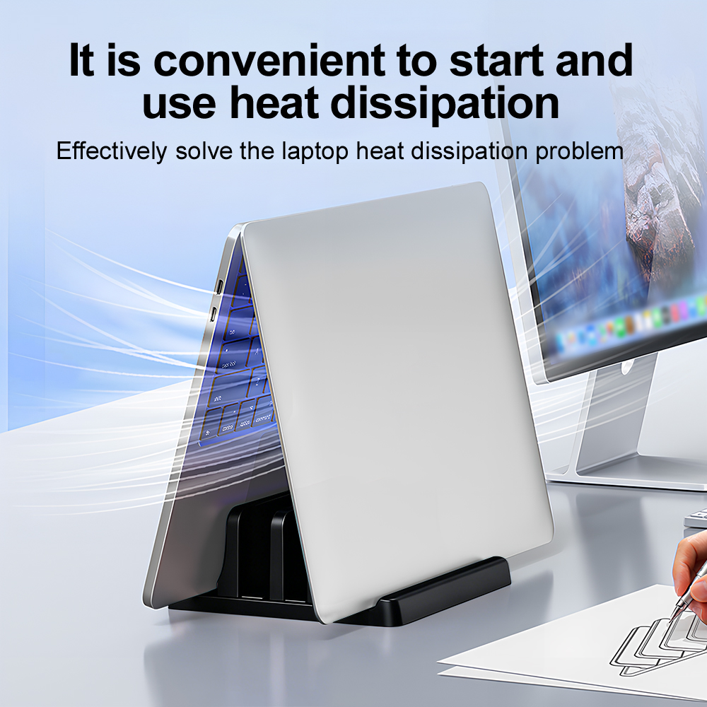Soporte Vertical para Laptop,  - Desk Setup Essentials reseña y precio