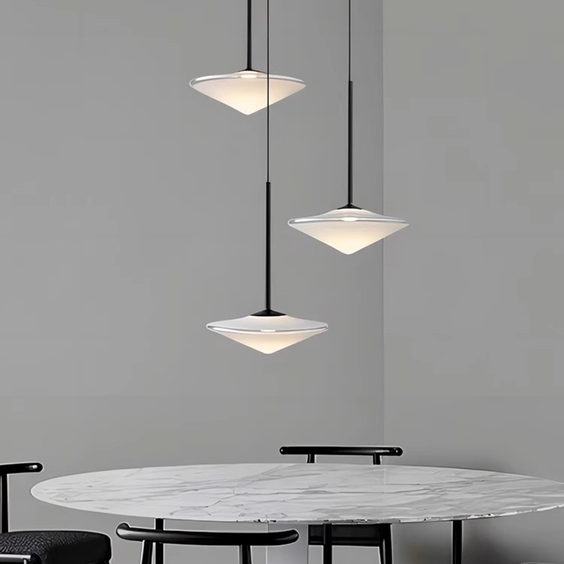 Luces colgantes de cristal con - Desk Setup White reseña y precio
