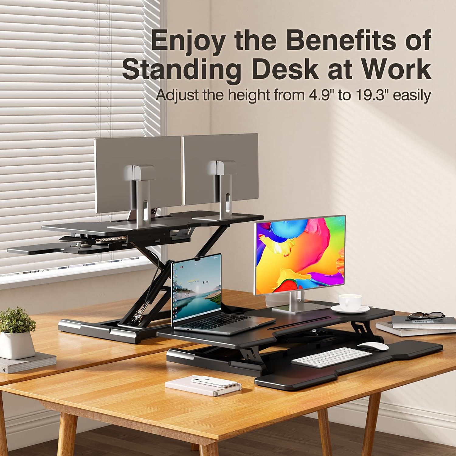 Convertidor de escritorio de p - Desk Setup Dual Monitor reseña y precio