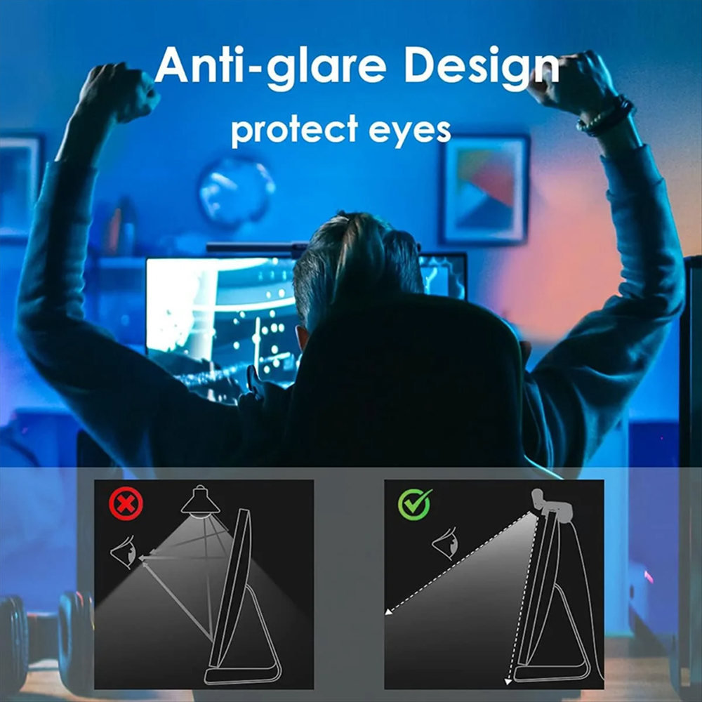 2PCS Barra de Luz RGB para Mon - Desk Setup No Monitor reseña y precio