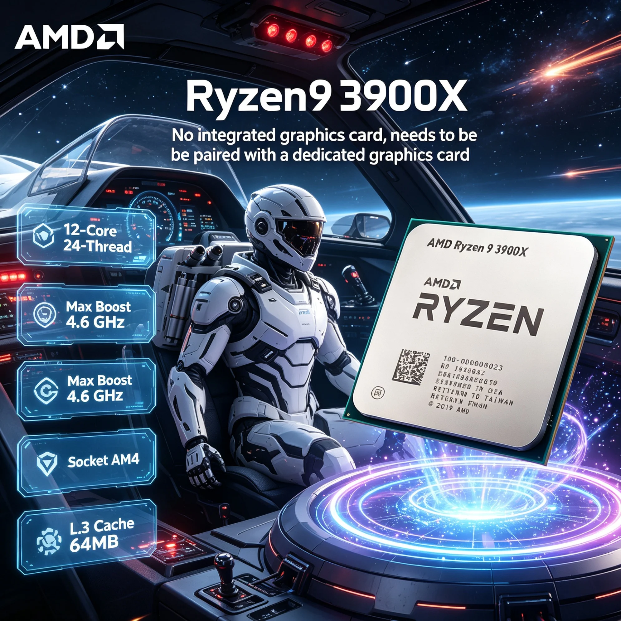AMD Ryzen 9 3900X, 12 núcleos, - Amd Cpu Ryzen 9 reseña y precio