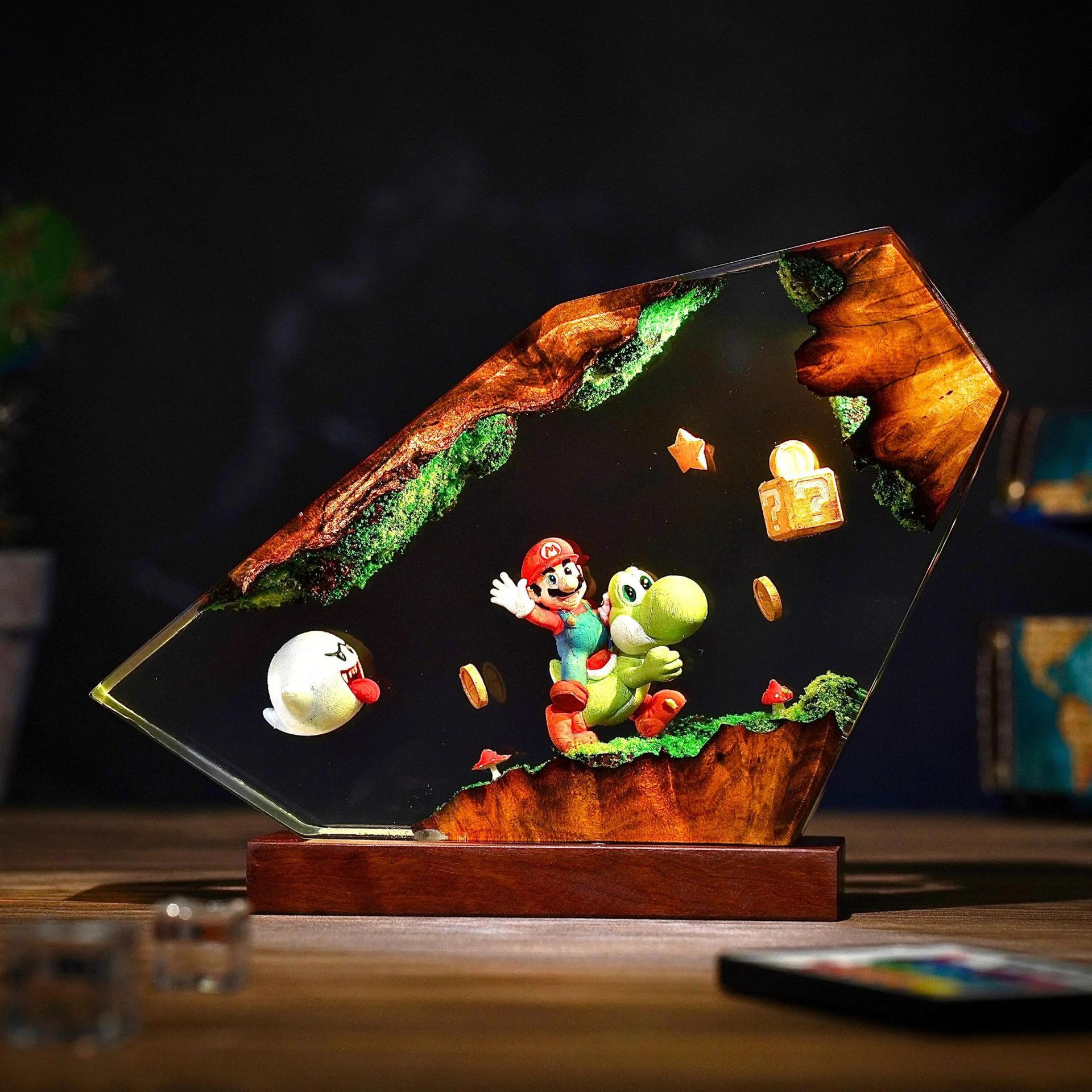Lámpara de Resina de Mesa, Fig - Desk Setup Desk reseña y precio