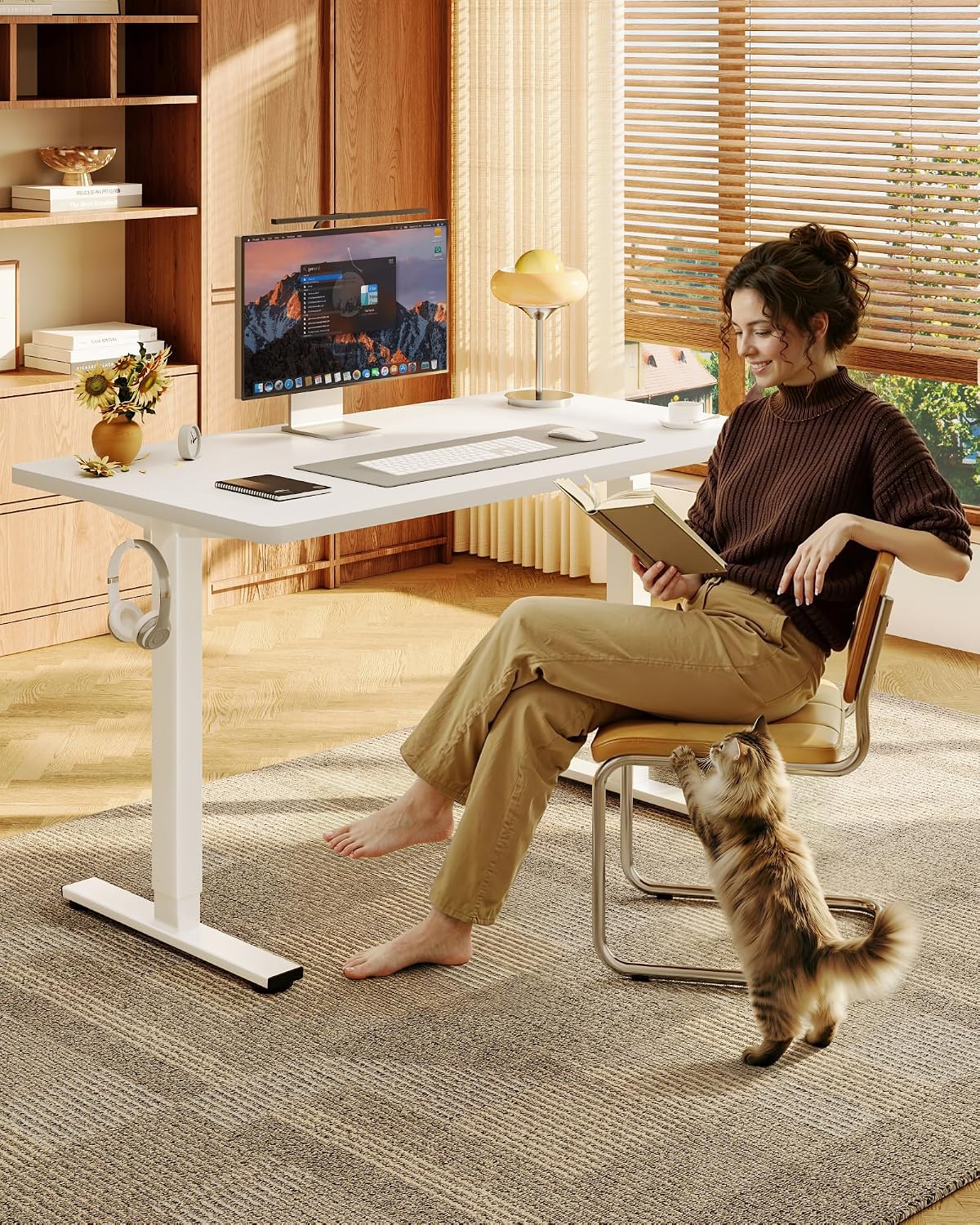 Escritorio Elevable de 48 Pulg - Desk Setup Dual Monitor reseña y precio