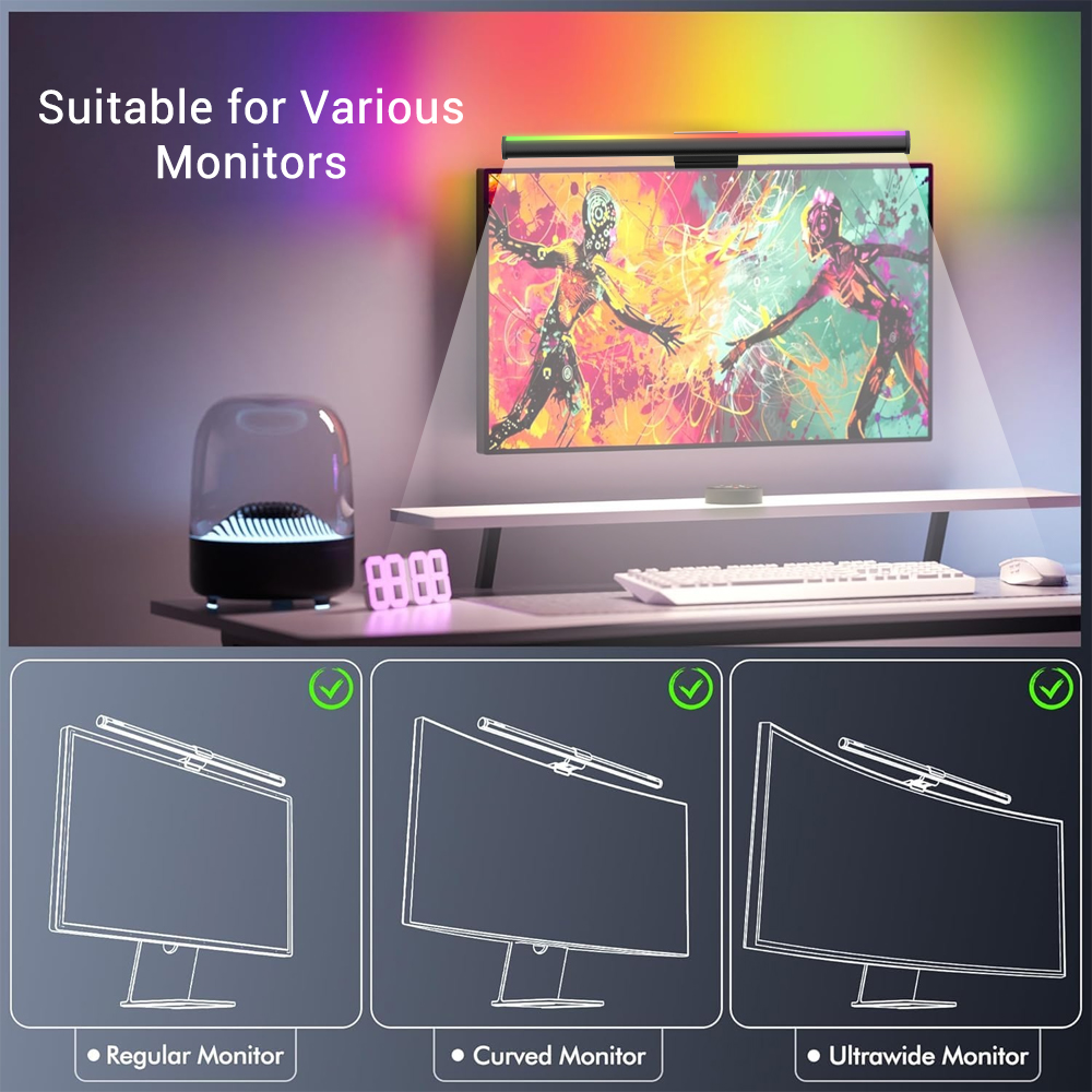 Barra de Luz WiFi para Monitor - Desk Setup No Monitor reseña y precio