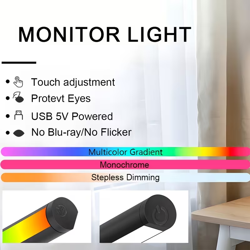 Barra de Luz LED para Monitor  - Desk Setup Desk reseña y precio