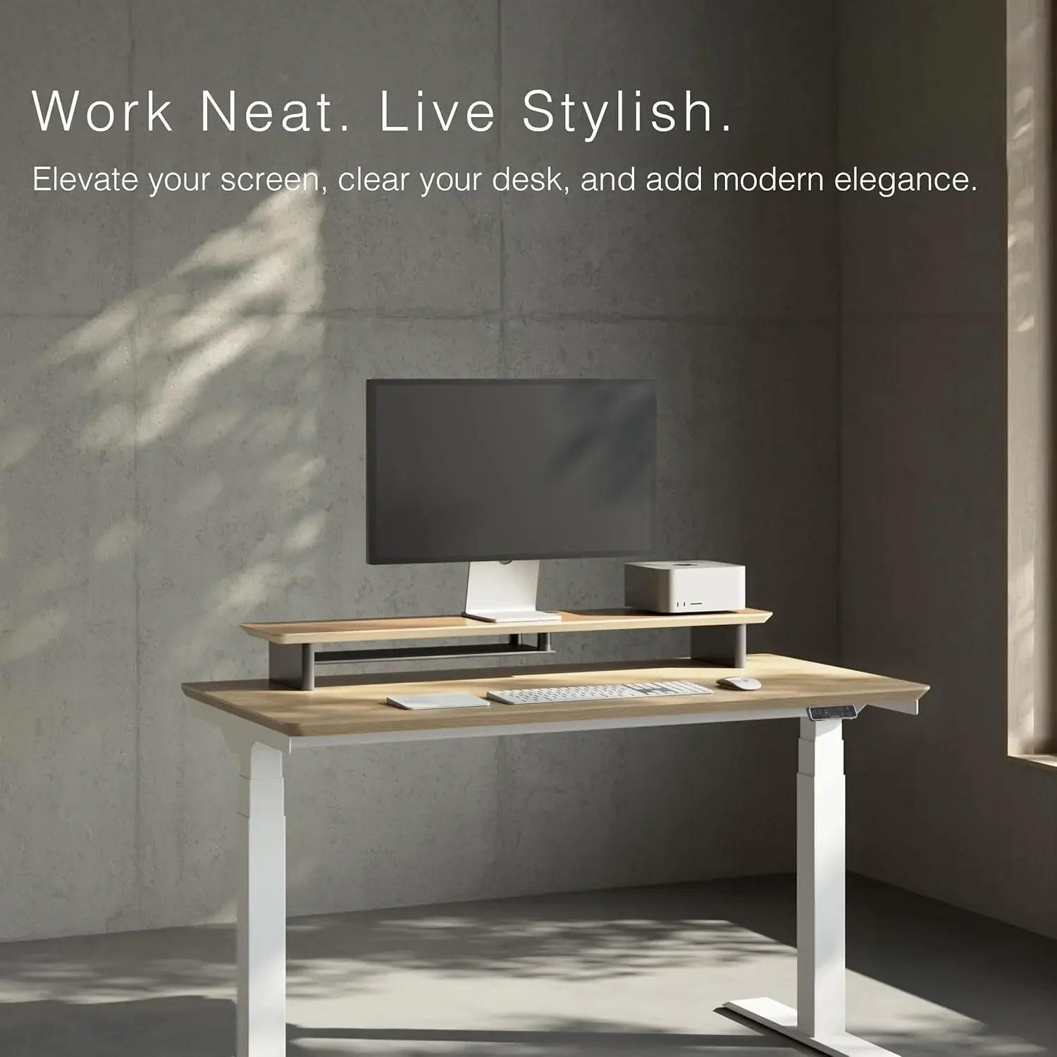Escritorio ergonómico de dos n - Desk Setup Dual Monitor reseña y precio