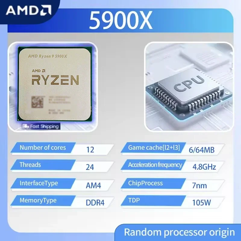 Procesador AMD Ryzen 9 5900X R - Amd Cpu Ryzen 9 reseña y precio