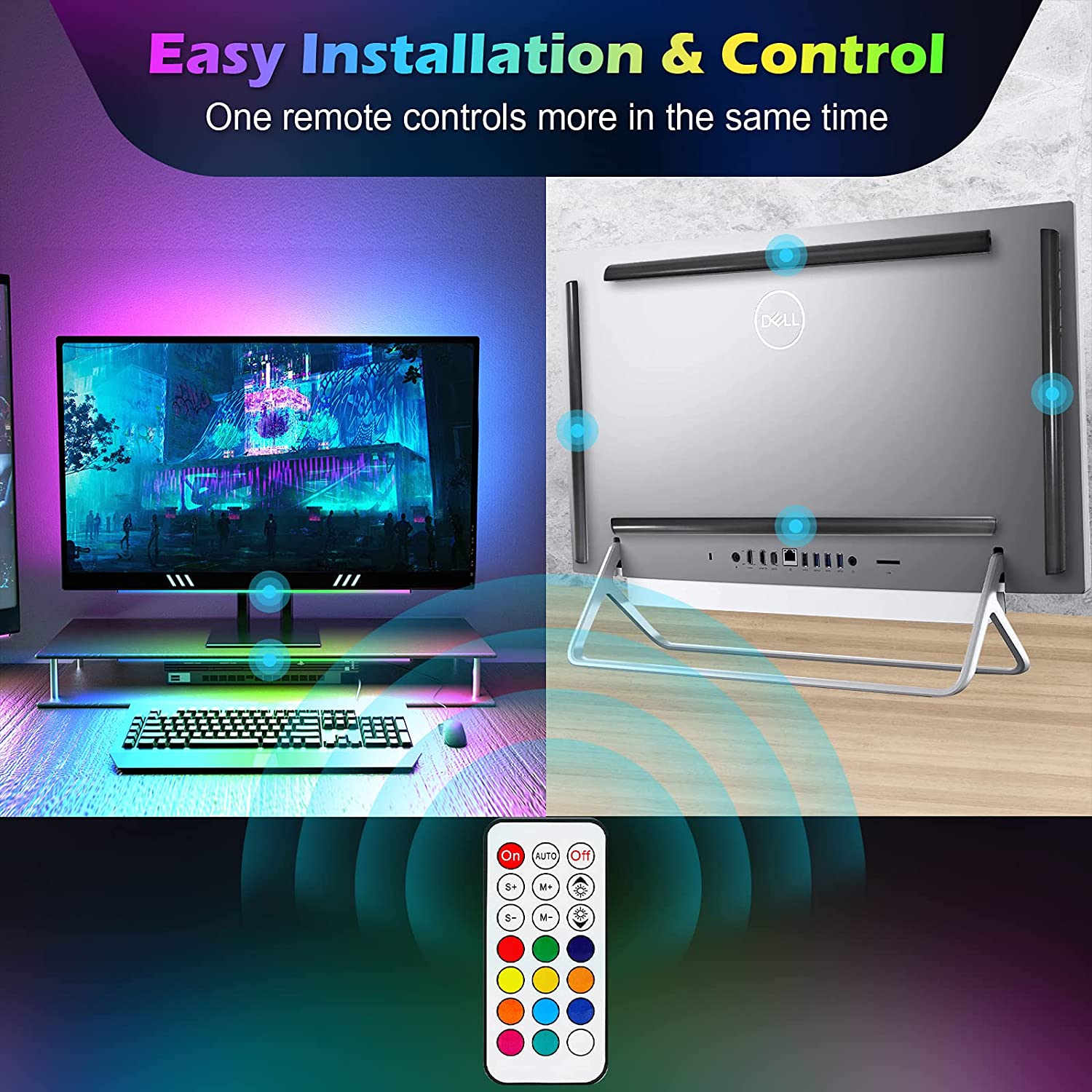 Barra de luz para debajo del M - Desk Setup No Monitor reseña y precio