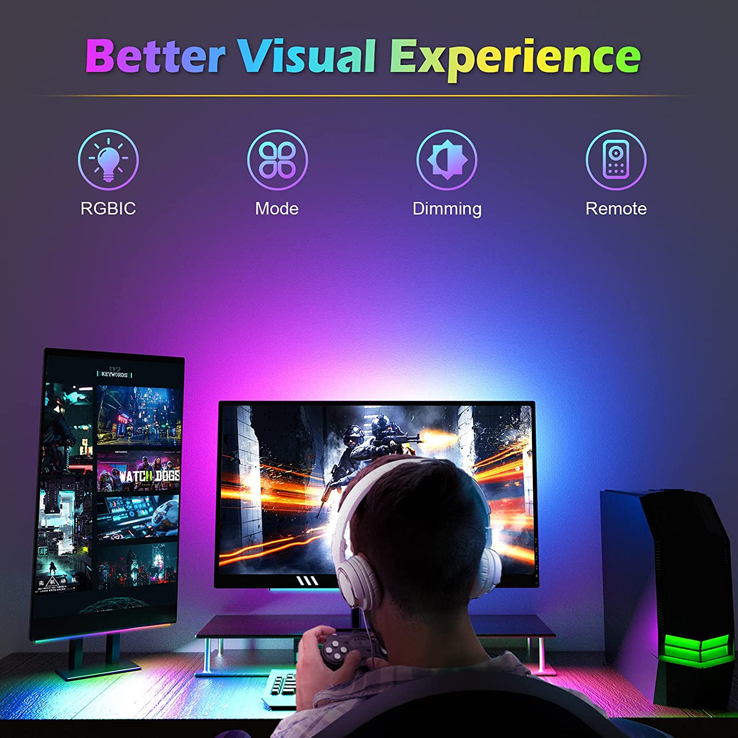 Barra de luz para debajo del M - Desk Setup No Monitor reseña y precio
