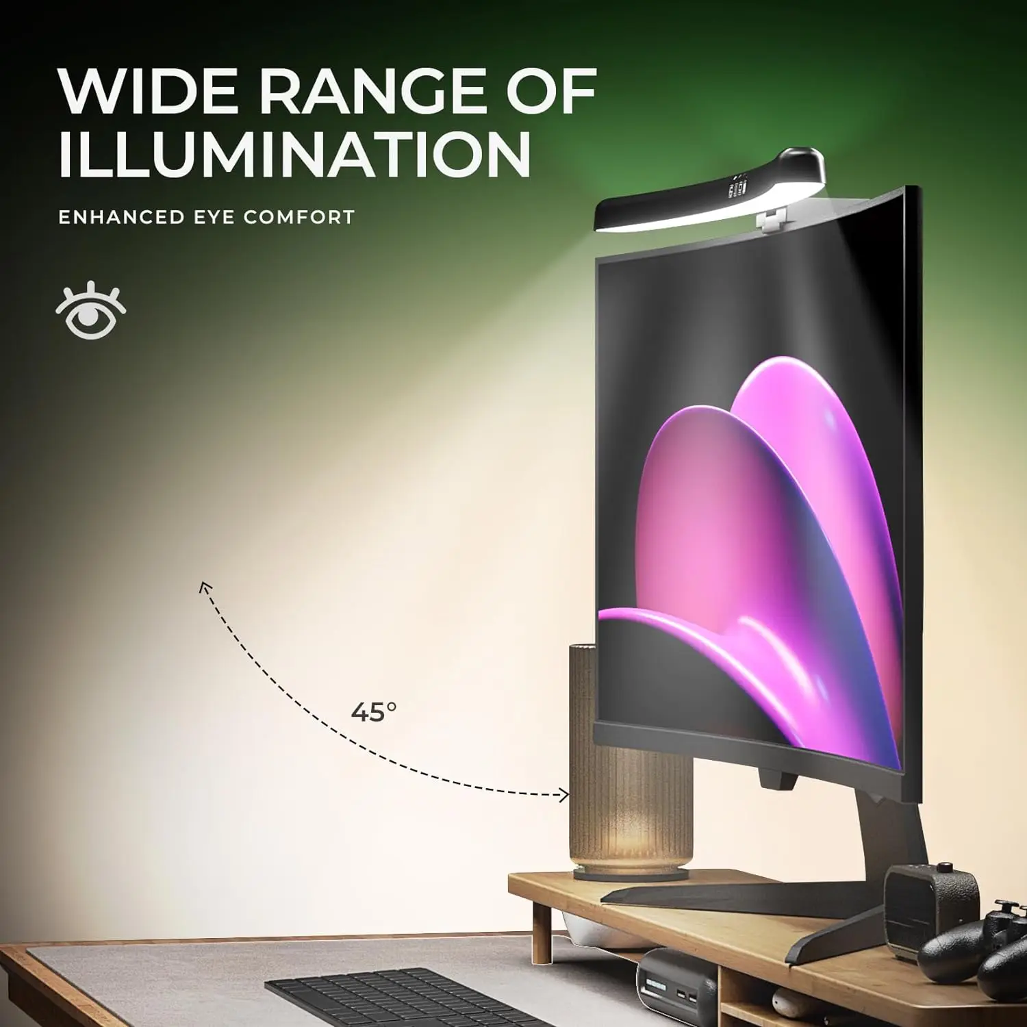 Barra de Luz para Monitor de C - Desk Setup Desk reseña y precio